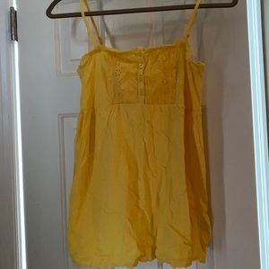Arizona yellow spaghetti strap top size medium.
